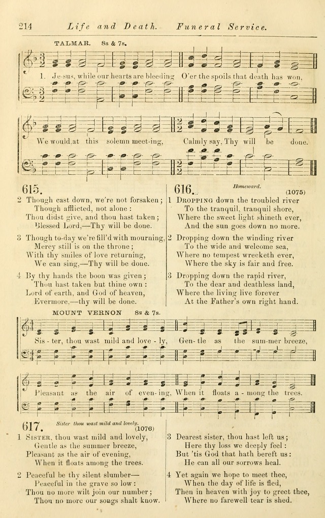 Christian Hymn and Tune Book, for use in Churches, and for Social and Family Devotions page 221