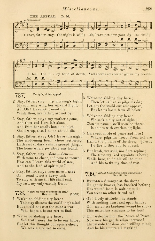Christian Hymn and Tune Book, for use in Churches, and for Social and Family Devotions page 266