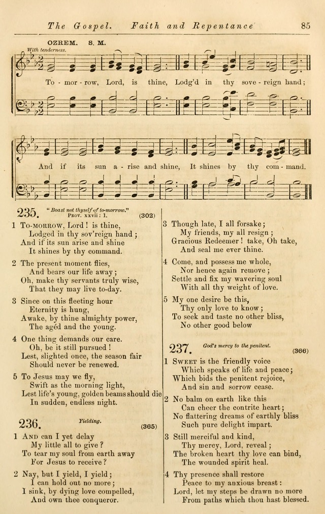 Christian Hymn and Tune Book, for use in Churches, and for Social and Family Devotions page 92