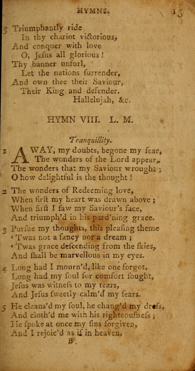 A Collection of Hymns for the Use of Christians. (4th ed.) page 13