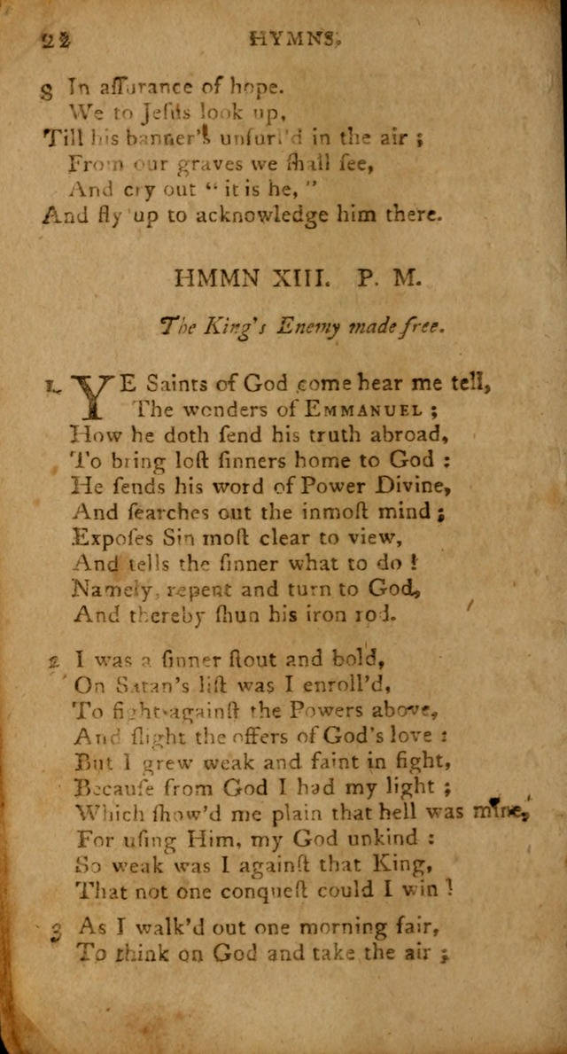 A Collection of Hymns for the Use of Christians. (4th ed.) page 22