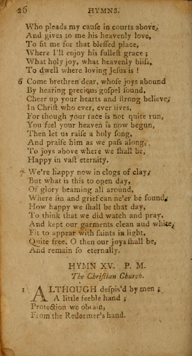A Collection of Hymns for the Use of Christians. (4th ed.) page 26