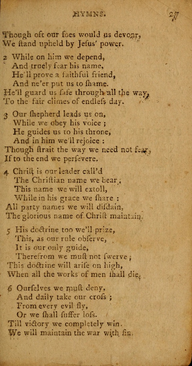 A Collection of Hymns for the Use of Christians. (4th ed.) page 27