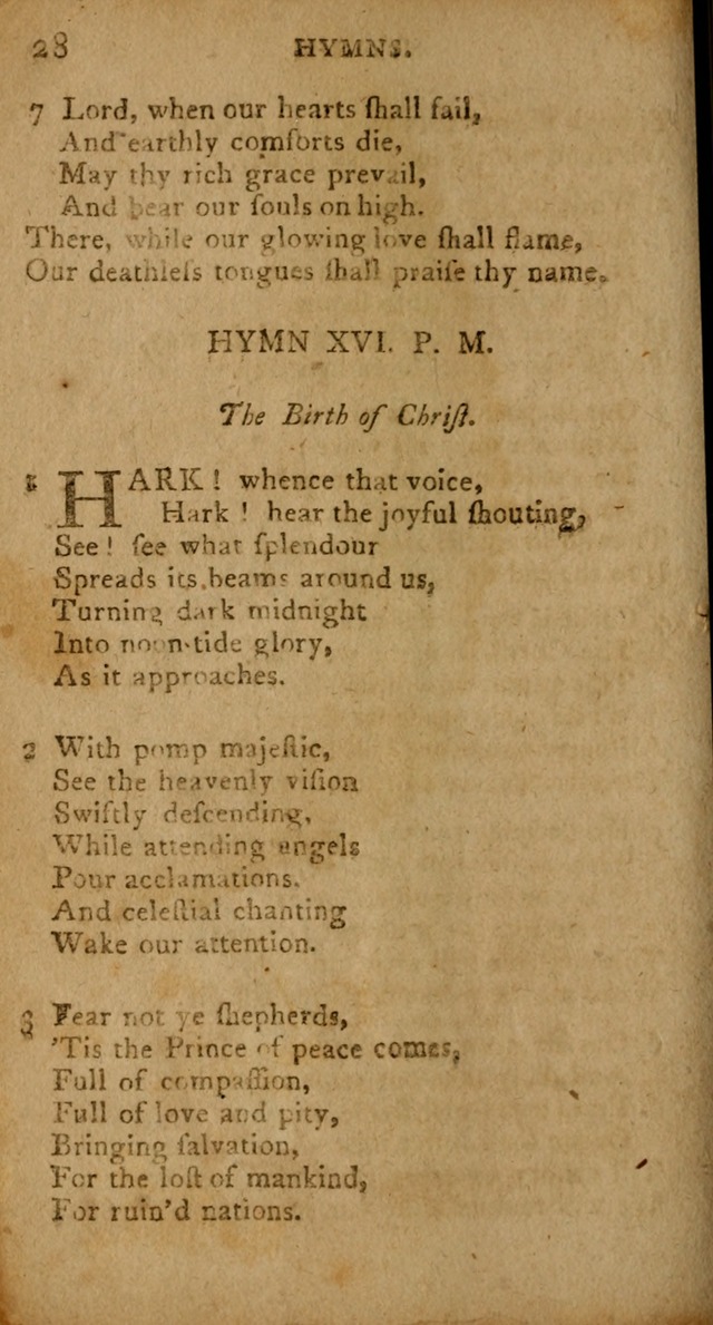 A Collection of Hymns for the Use of Christians. (4th ed.) page 28