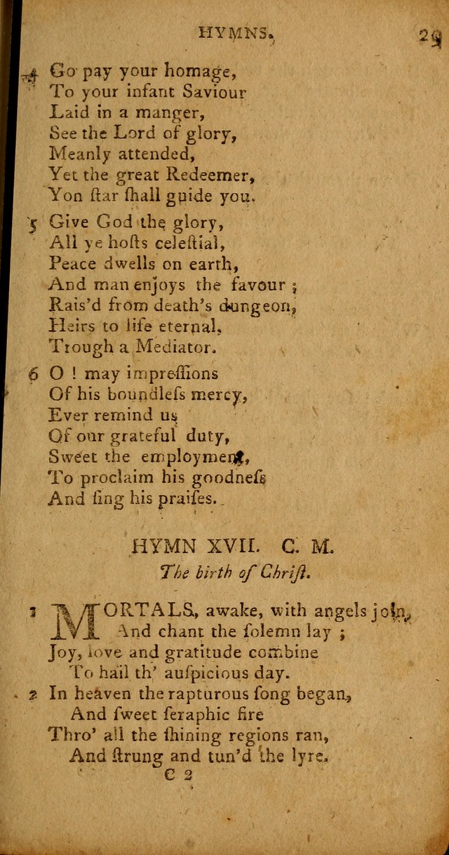A Collection of Hymns for the Use of Christians. (4th ed.) page 29
