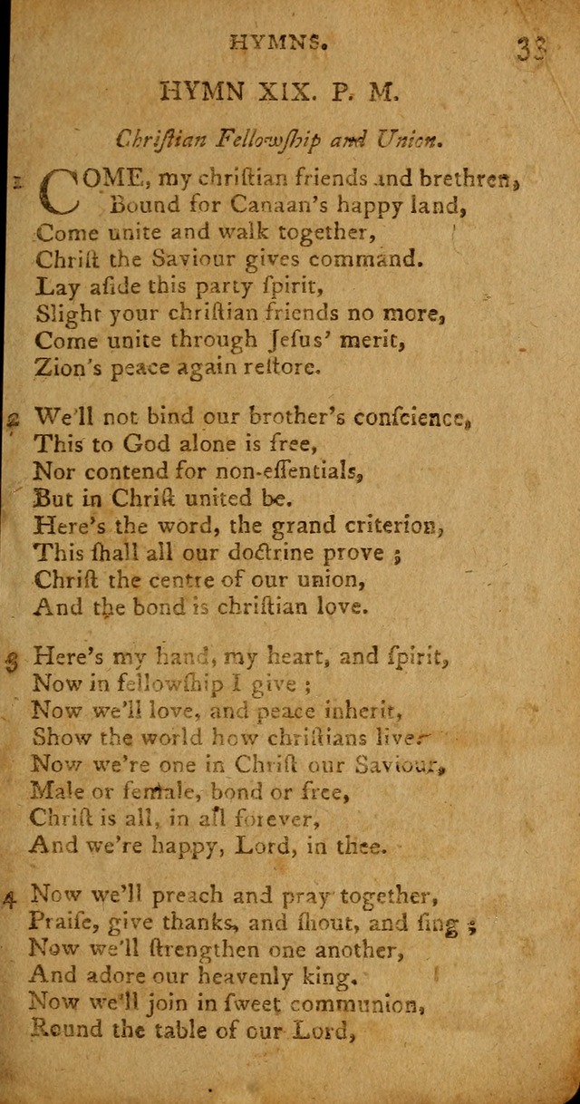 A Collection of Hymns for the Use of Christians. (4th ed.) page 33
