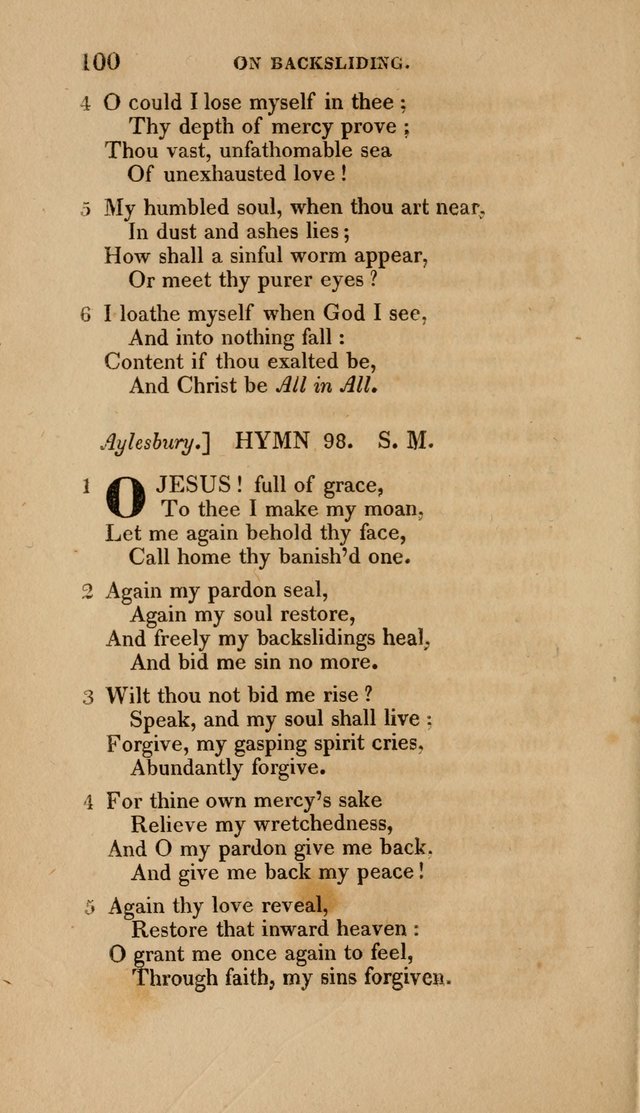 A Collection of Hymns for the Use of the Methodist Episcopal Church: Principally from the Collection of the Rev. John Wesley. M. A. page 105