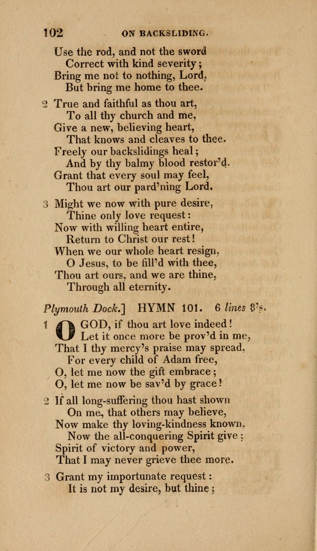 A Collection of Hymns for the Use of the Methodist Episcopal Church: Principally from the Collection of the Rev. John Wesley. M. A. page 107