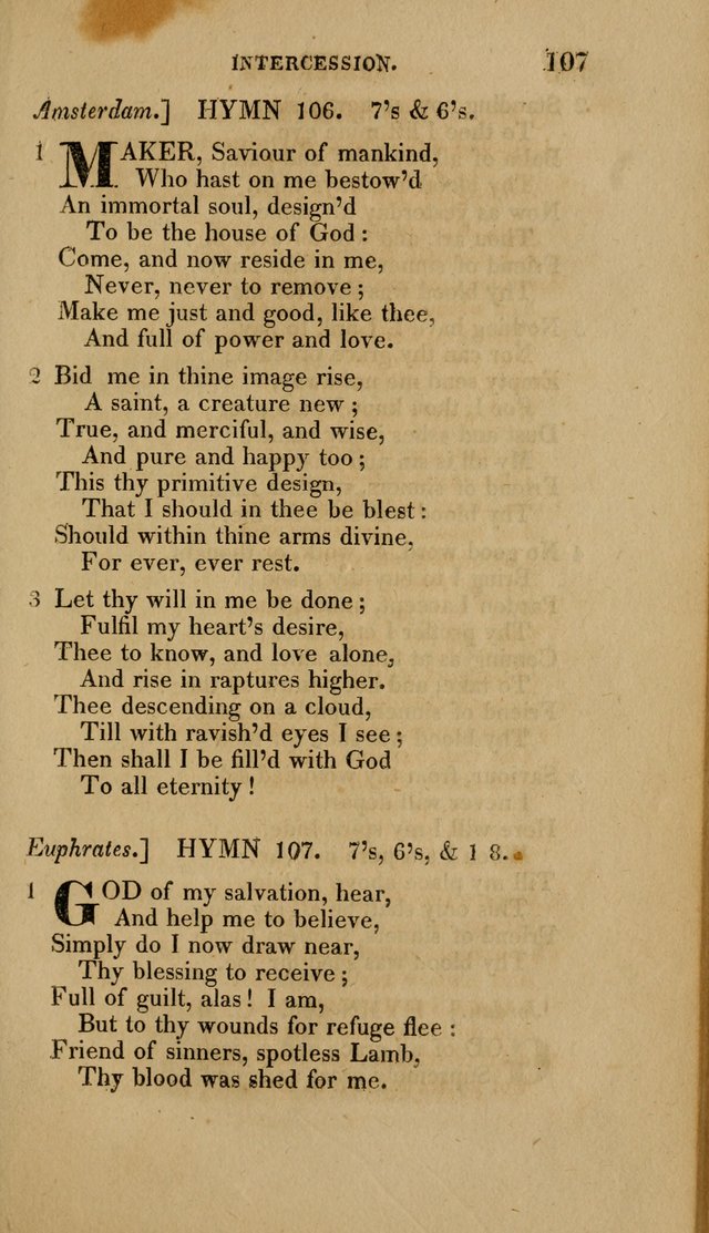 A Collection of Hymns for the Use of the Methodist Episcopal Church: Principally from the Collection of the Rev. John Wesley. M. A. page 112
