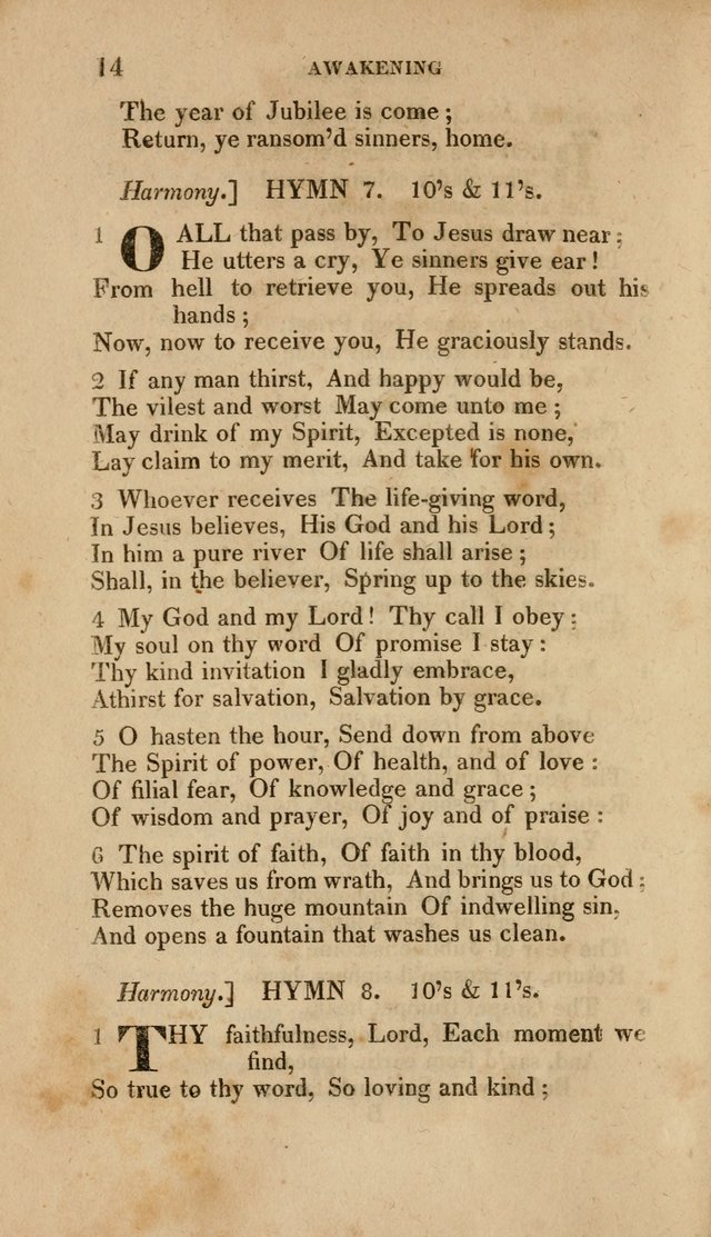 A Collection of Hymns for the Use of the Methodist Episcopal Church: Principally from the Collection of the Rev. John Wesley. M. A. page 19