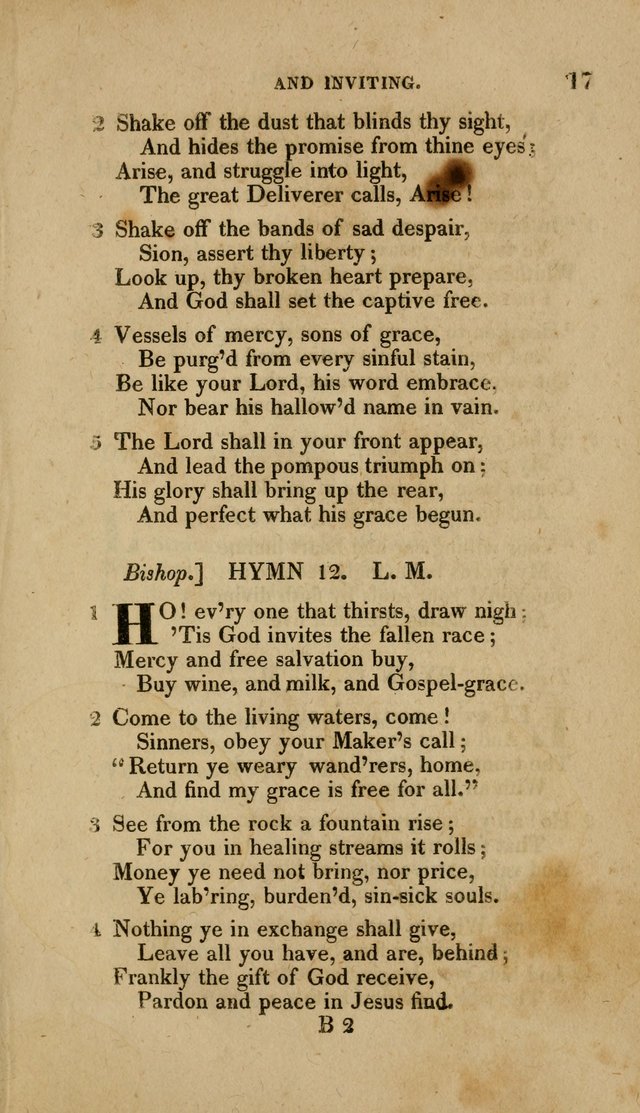 A Collection of Hymns for the Use of the Methodist Episcopal Church: Principally from the Collection of the Rev. John Wesley. M. A. page 22