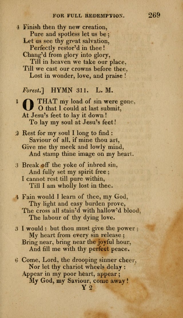 A Collection of Hymns for the Use of the Methodist Episcopal Church: Principally from the Collection of the Rev. John Wesley. M. A. page 274