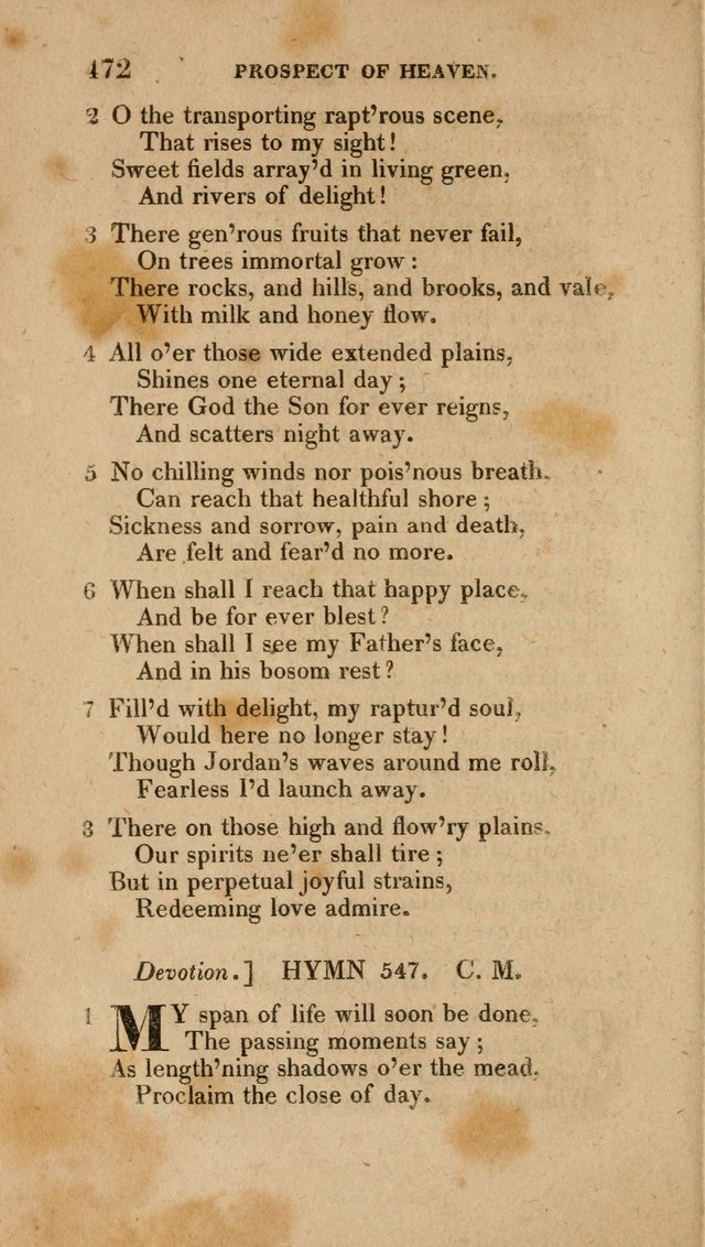 A Collection of Hymns for the Use of the Methodist Episcopal Church: Principally from the Collection of the Rev. John Wesley. M. A. page 477