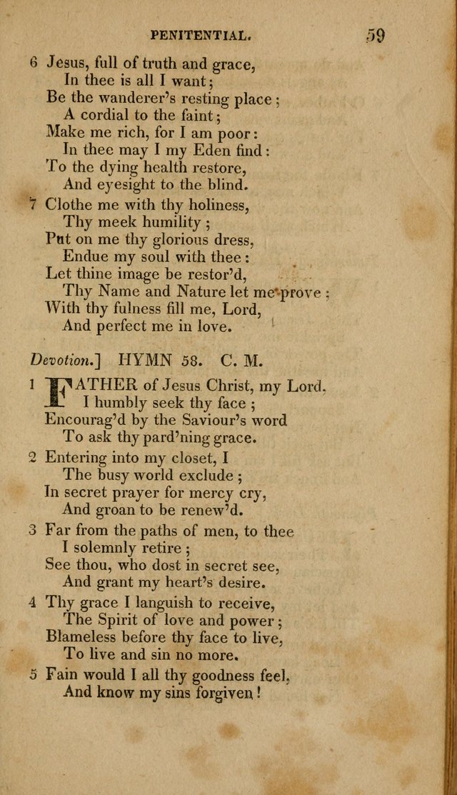 A Collection of Hymns for the Use of the Methodist Episcopal Church: Principally from the Collection of the Rev. John Wesley. M. A. page 64