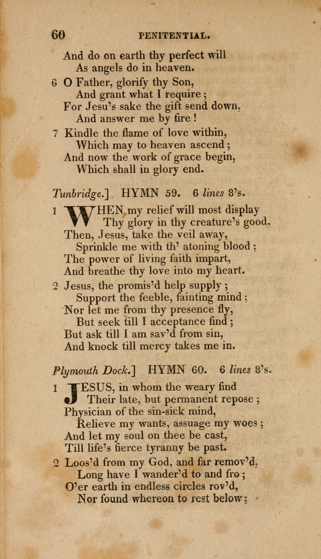 A Collection of Hymns for the Use of the Methodist Episcopal Church: Principally from the Collection of the Rev. John Wesley. M. A. page 65