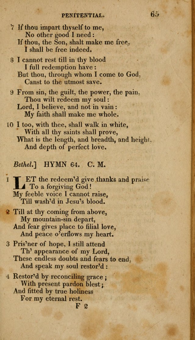 A Collection of Hymns for the Use of the Methodist Episcopal Church: Principally from the Collection of the Rev. John Wesley. M. A. page 70