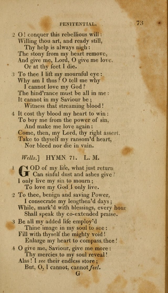 A Collection of Hymns for the Use of the Methodist Episcopal Church: Principally from the Collection of the Rev. John Wesley. M. A. page 78