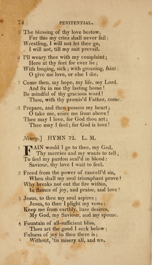 A Collection of Hymns for the Use of the Methodist Episcopal Church: Principally from the Collection of the Rev. John Wesley. M. A. page 79
