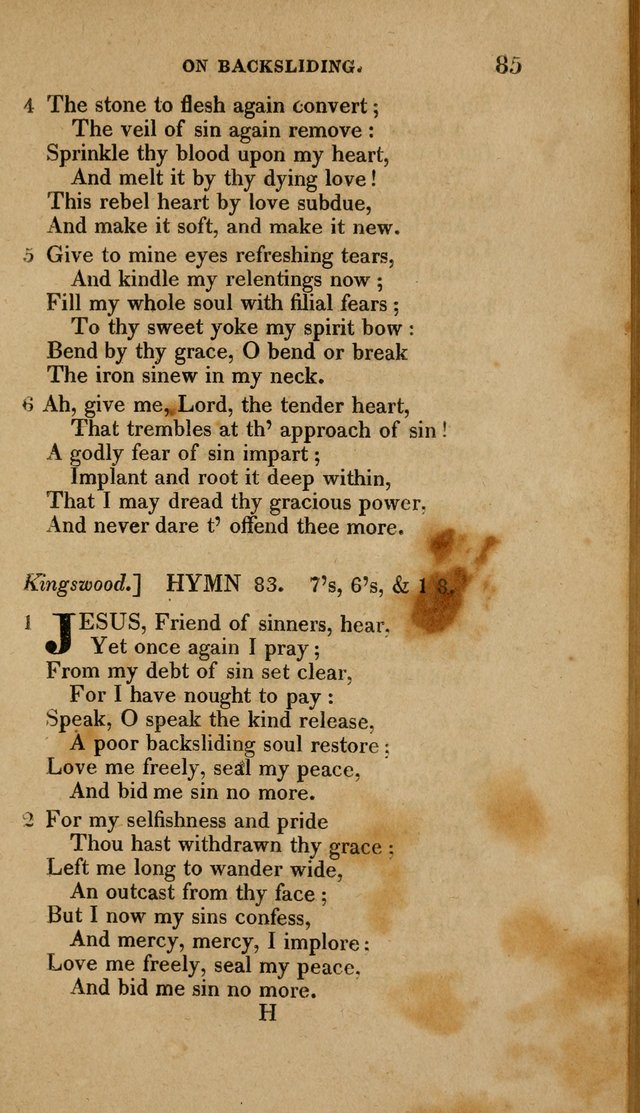 A Collection of Hymns for the Use of the Methodist Episcopal Church: Principally from the Collection of the Rev. John Wesley. M. A. page 90
