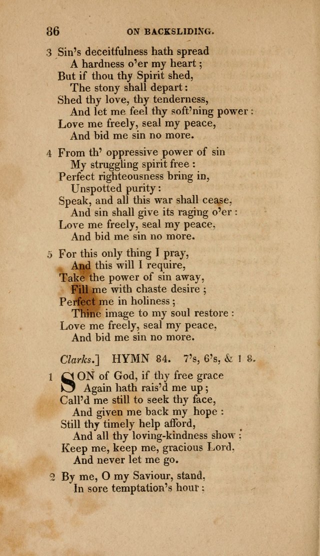A Collection of Hymns for the Use of the Methodist Episcopal Church: Principally from the Collection of the Rev. John Wesley. M. A. page 91