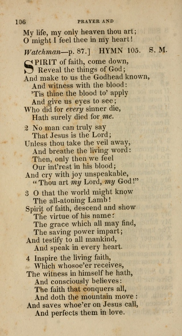 A Collection of Hymns for the Use of the Methodist Episcopal Church: principally from the collection of  Rev. John Wesley, M. A., late fellow of Lincoln College, Oxford; with... (Rev. & corr.) page 106