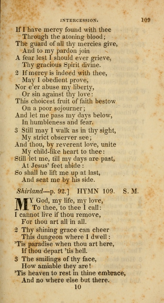 A Collection of Hymns for the Use of the Methodist Episcopal Church: principally from the collection of  Rev. John Wesley, M. A., late fellow of Lincoln College, Oxford; with... (Rev. & corr.) page 109