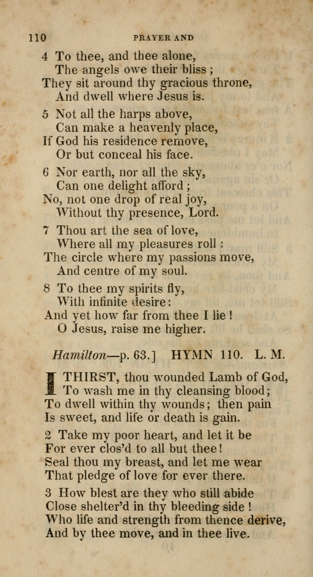 A Collection of Hymns for the Use of the Methodist Episcopal Church: principally from the collection of  Rev. John Wesley, M. A., late fellow of Lincoln College, Oxford; with... (Rev. & corr.) page 110