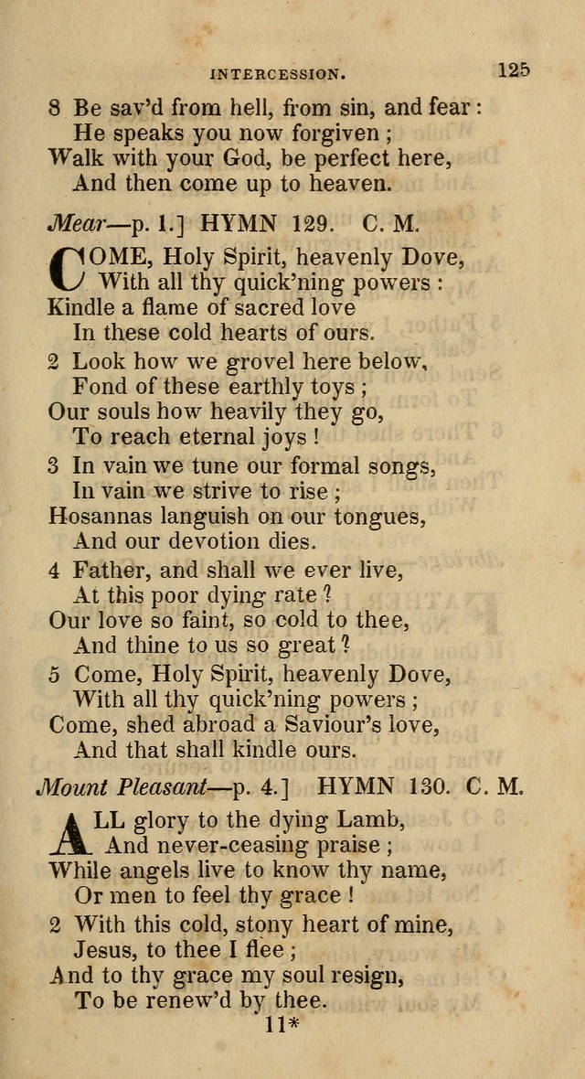 A Collection of Hymns for the Use of the Methodist Episcopal Church: principally from the collection of  Rev. John Wesley, M. A., late fellow of Lincoln College, Oxford; with... (Rev. & corr.) page 125