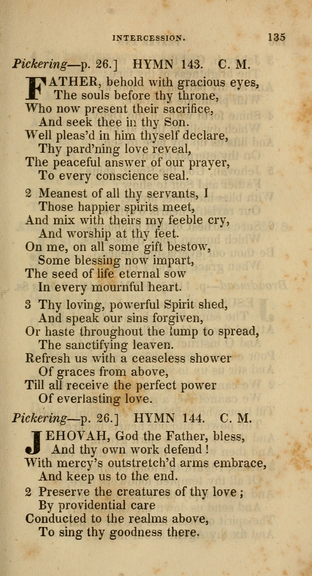 A Collection of Hymns for the Use of the Methodist Episcopal Church: principally from the collection of  Rev. John Wesley, M. A., late fellow of Lincoln College, Oxford; with... (Rev. & corr.) page 135