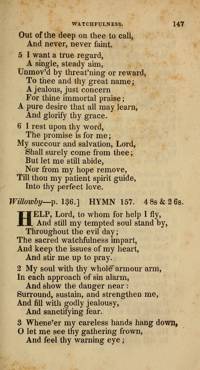 A Collection of Hymns for the Use of the Methodist Episcopal Church: principally from the collection of  Rev. John Wesley, M. A., late fellow of Lincoln College, Oxford; with... (Rev. & corr.) page 147
