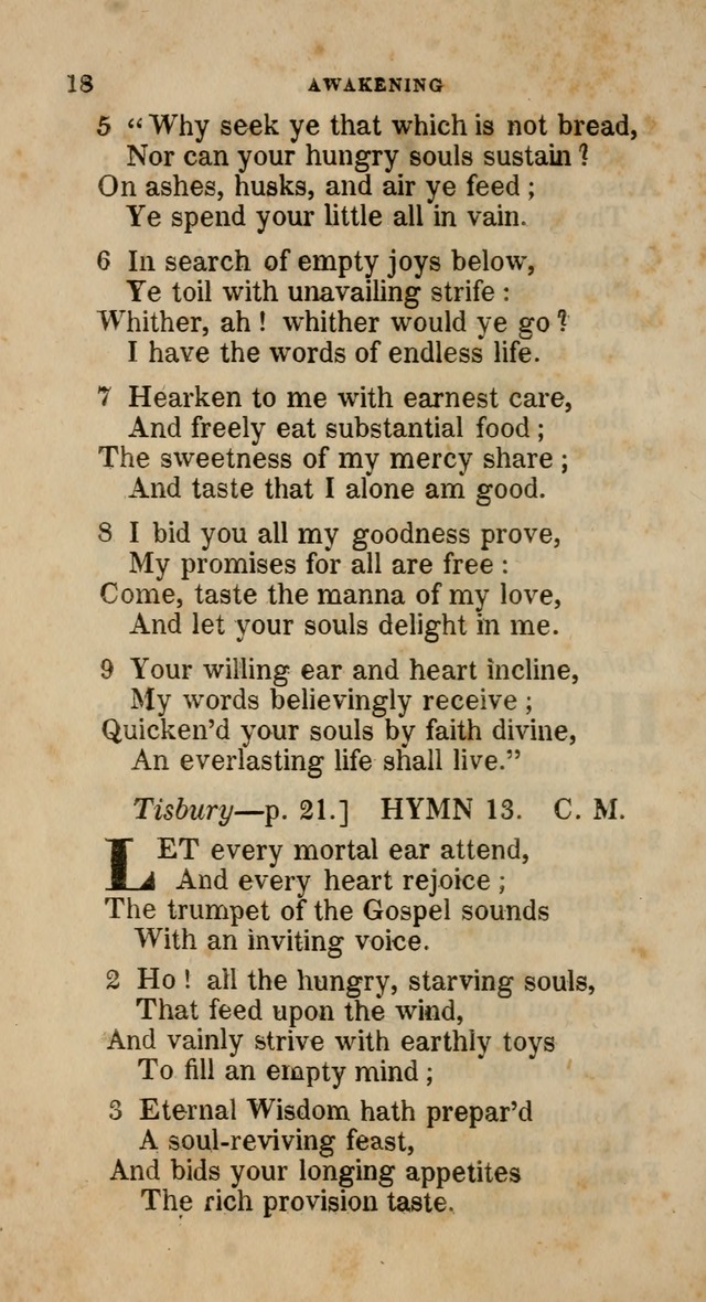 A Collection of Hymns for the Use of the Methodist Episcopal Church: principally from the collection of  Rev. John Wesley, M. A., late fellow of Lincoln College, Oxford; with... (Rev. & corr.) page 18