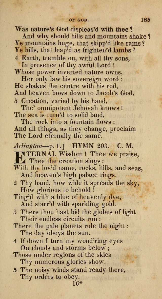 A Collection of Hymns for the Use of the Methodist Episcopal Church: principally from the collection of  Rev. John Wesley, M. A., late fellow of Lincoln College, Oxford; with... (Rev. & corr.) page 185
