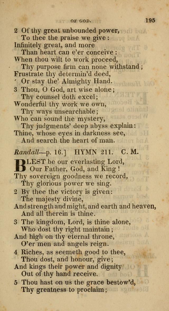 A Collection of Hymns for the Use of the Methodist Episcopal Church: principally from the collection of  Rev. John Wesley, M. A., late fellow of Lincoln College, Oxford; with... (Rev. & corr.) page 195