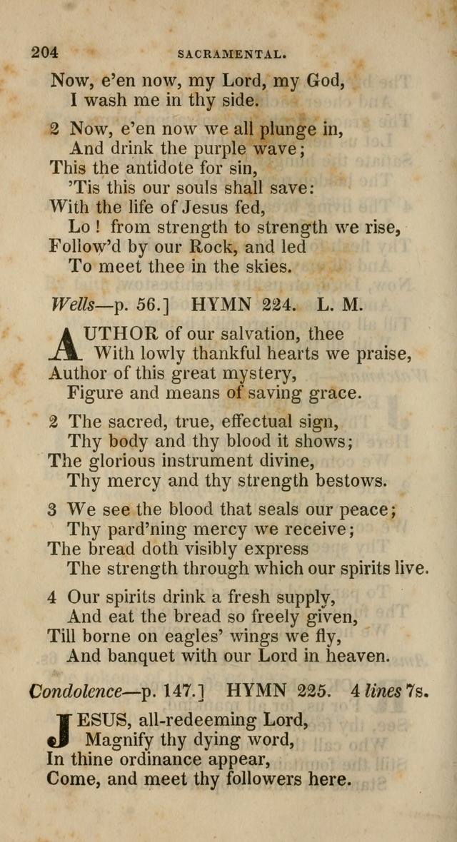 A Collection of Hymns for the Use of the Methodist Episcopal Church: principally from the collection of  Rev. John Wesley, M. A., late fellow of Lincoln College, Oxford; with... (Rev. & corr.) page 204