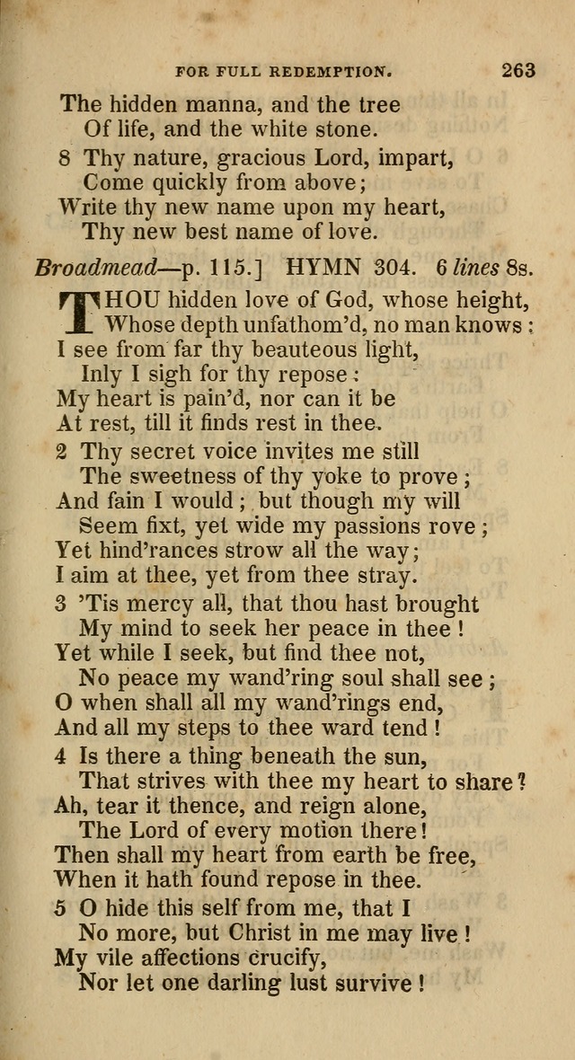 A Collection of Hymns for the Use of the Methodist Episcopal Church: principally from the collection of  Rev. John Wesley, M. A., late fellow of Lincoln College, Oxford; with... (Rev. & corr.) page 263