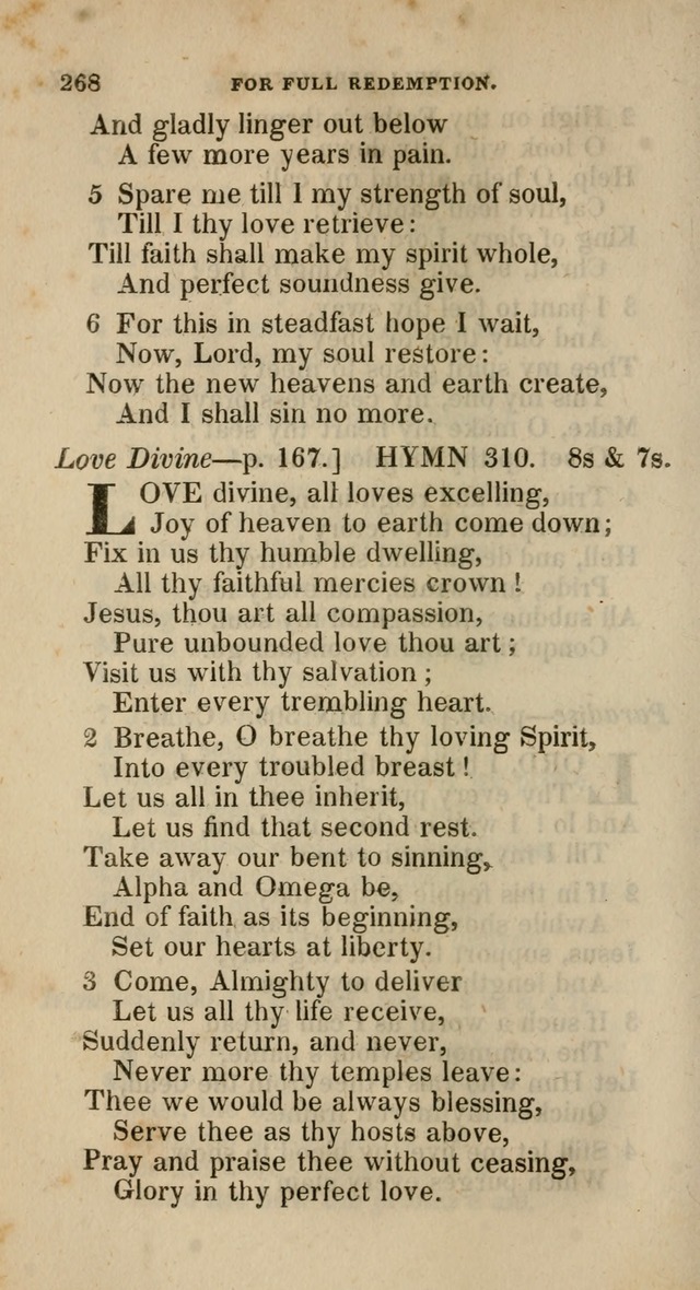 A Collection of Hymns for the Use of the Methodist Episcopal Church: principally from the collection of  Rev. John Wesley, M. A., late fellow of Lincoln College, Oxford; with... (Rev. & corr.) page 268