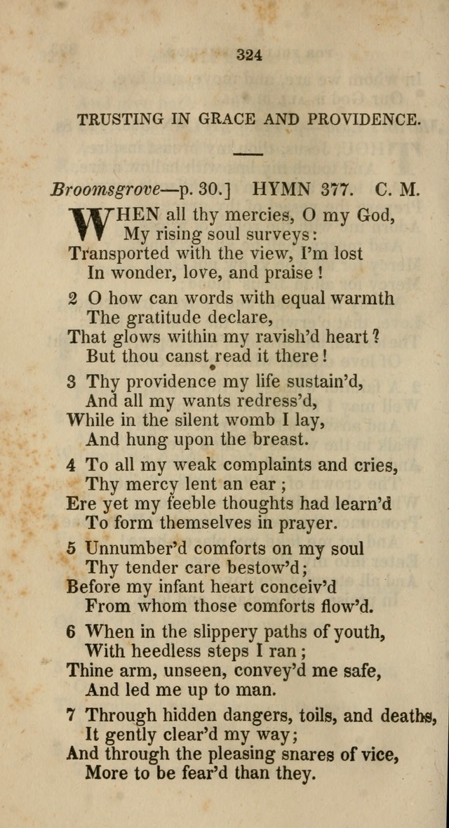 A Collection of Hymns for the Use of the Methodist Episcopal Church: principally from the collection of  Rev. John Wesley, M. A., late fellow of Lincoln College, Oxford; with... (Rev. & corr.) page 324