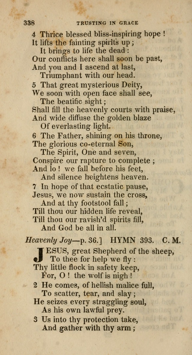 A Collection of Hymns for the Use of the Methodist Episcopal Church: principally from the collection of  Rev. John Wesley, M. A., late fellow of Lincoln College, Oxford; with... (Rev. & corr.) page 338