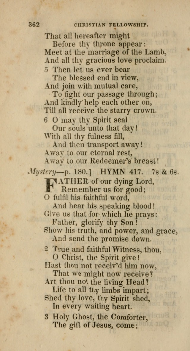 A Collection of Hymns for the Use of the Methodist Episcopal Church: principally from the collection of  Rev. John Wesley, M. A., late fellow of Lincoln College, Oxford; with... (Rev. & corr.) page 362