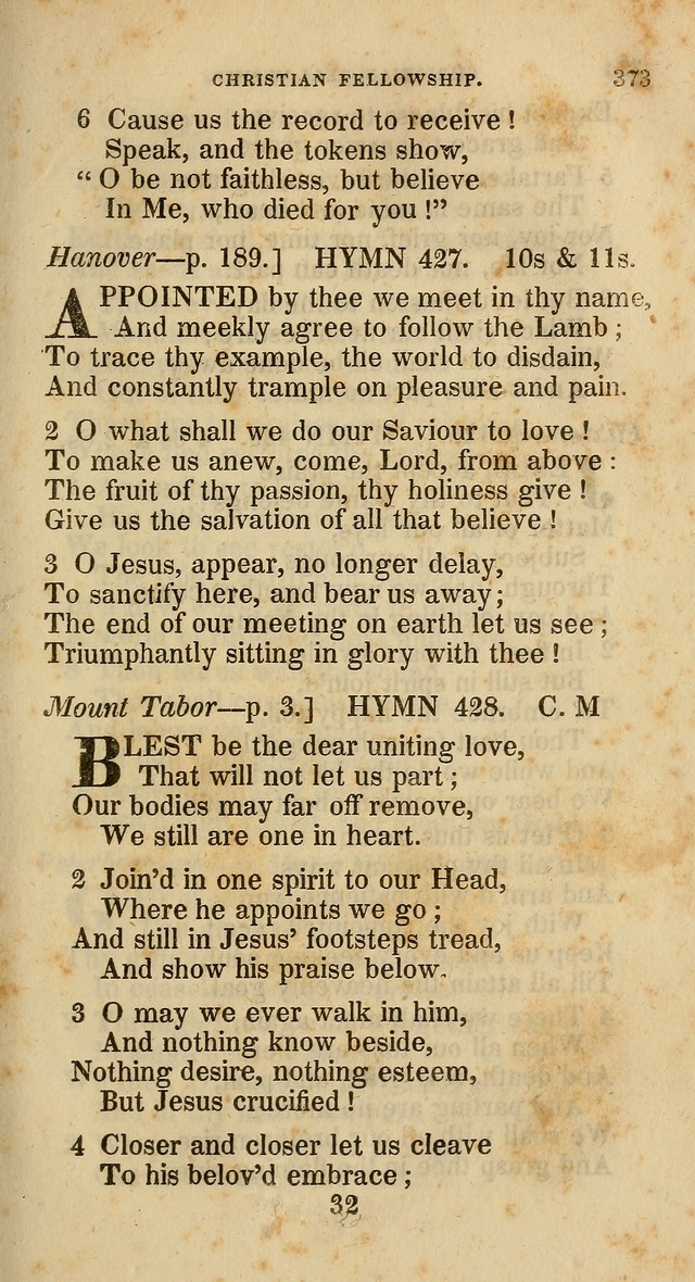 A Collection of Hymns for the Use of the Methodist Episcopal Church: principally from the collection of  Rev. John Wesley, M. A., late fellow of Lincoln College, Oxford; with... (Rev. & corr.) page 373