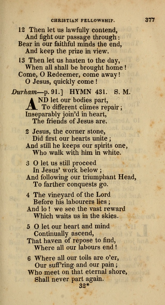 A Collection of Hymns for the Use of the Methodist Episcopal Church: principally from the collection of  Rev. John Wesley, M. A., late fellow of Lincoln College, Oxford; with... (Rev. & corr.) page 377