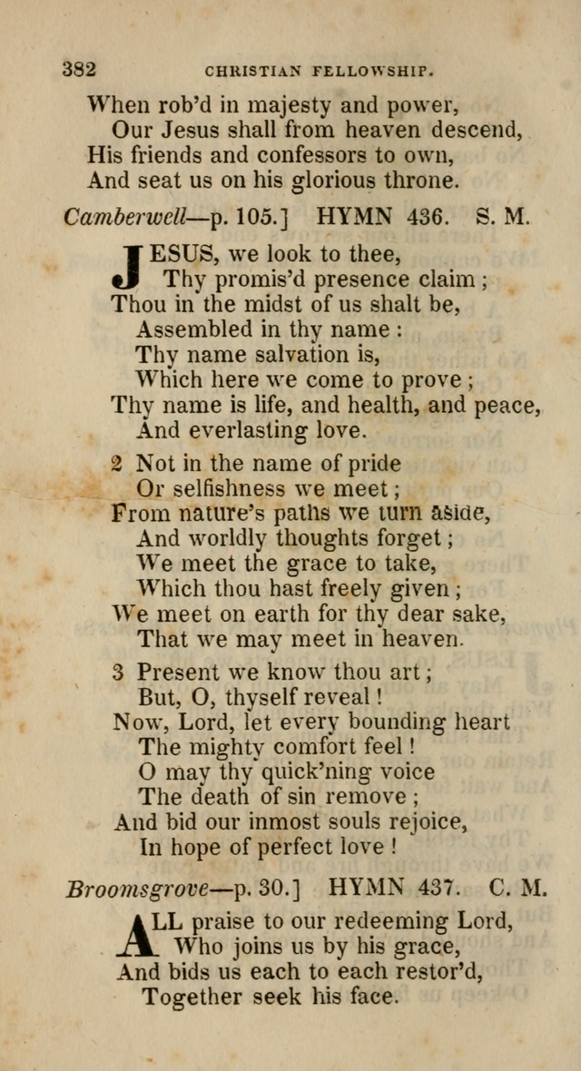 A Collection of Hymns for the Use of the Methodist Episcopal Church: principally from the collection of  Rev. John Wesley, M. A., late fellow of Lincoln College, Oxford; with... (Rev. & corr.) page 382