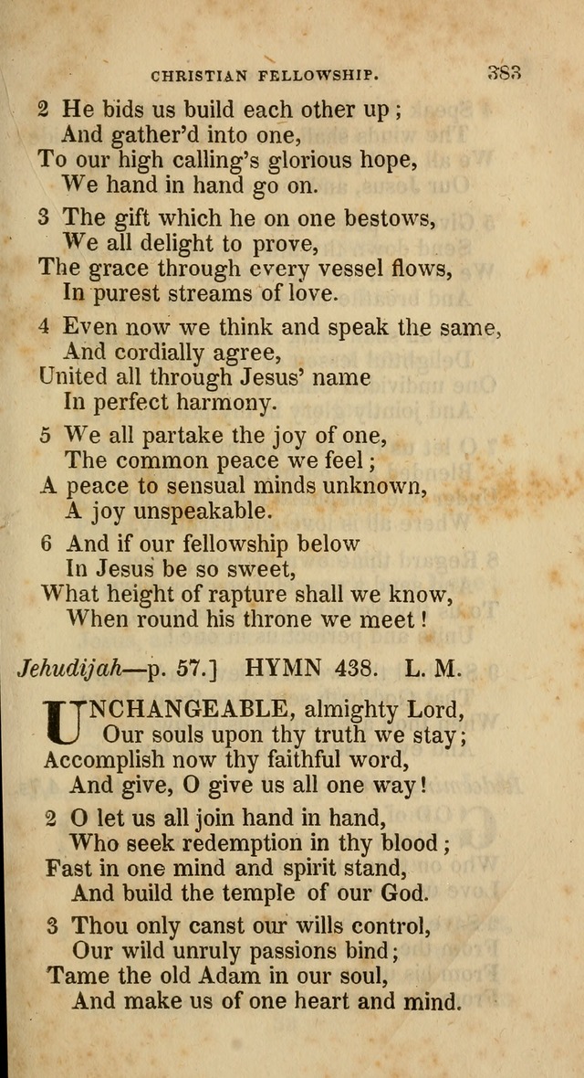 A Collection of Hymns for the Use of the Methodist Episcopal Church: principally from the collection of  Rev. John Wesley, M. A., late fellow of Lincoln College, Oxford; with... (Rev. & corr.) page 383