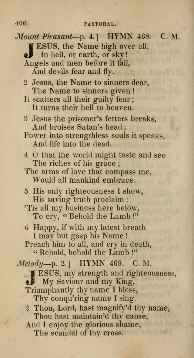 A Collection of Hymns for the Use of the Methodist Episcopal Church: principally from the collection of  Rev. John Wesley, M. A., late fellow of Lincoln College, Oxford; with... (Rev. & corr.) page 406