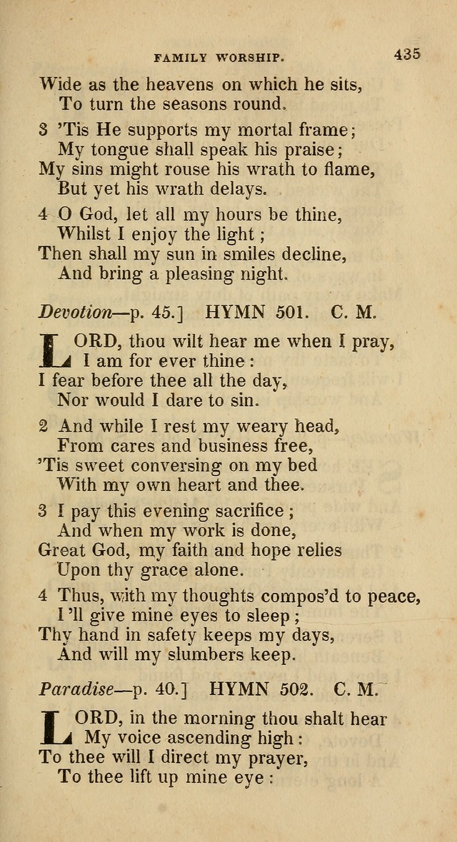 A Collection of Hymns for the Use of the Methodist Episcopal Church: principally from the collection of  Rev. John Wesley, M. A., late fellow of Lincoln College, Oxford; with... (Rev. & corr.) page 435