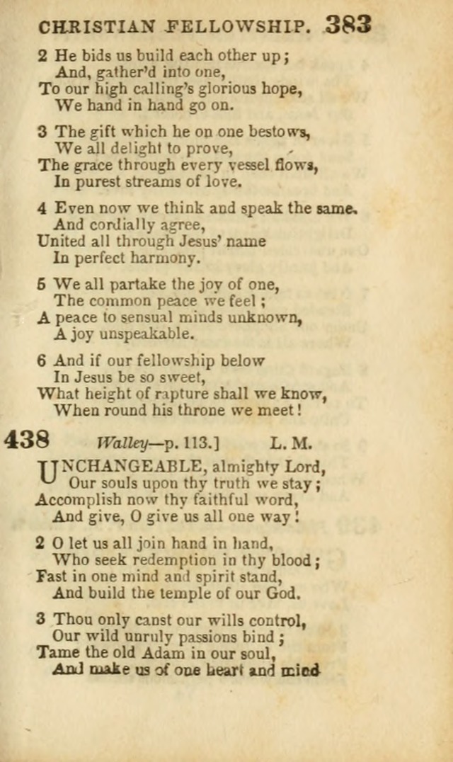 A Collection of Hymns: for the use of the Methodist Episcopal Church, principally from the collection of the Rev. John Wesley, A. M., late fellow of Lincoln College..(Rev. and corr. with a supplement) page 385