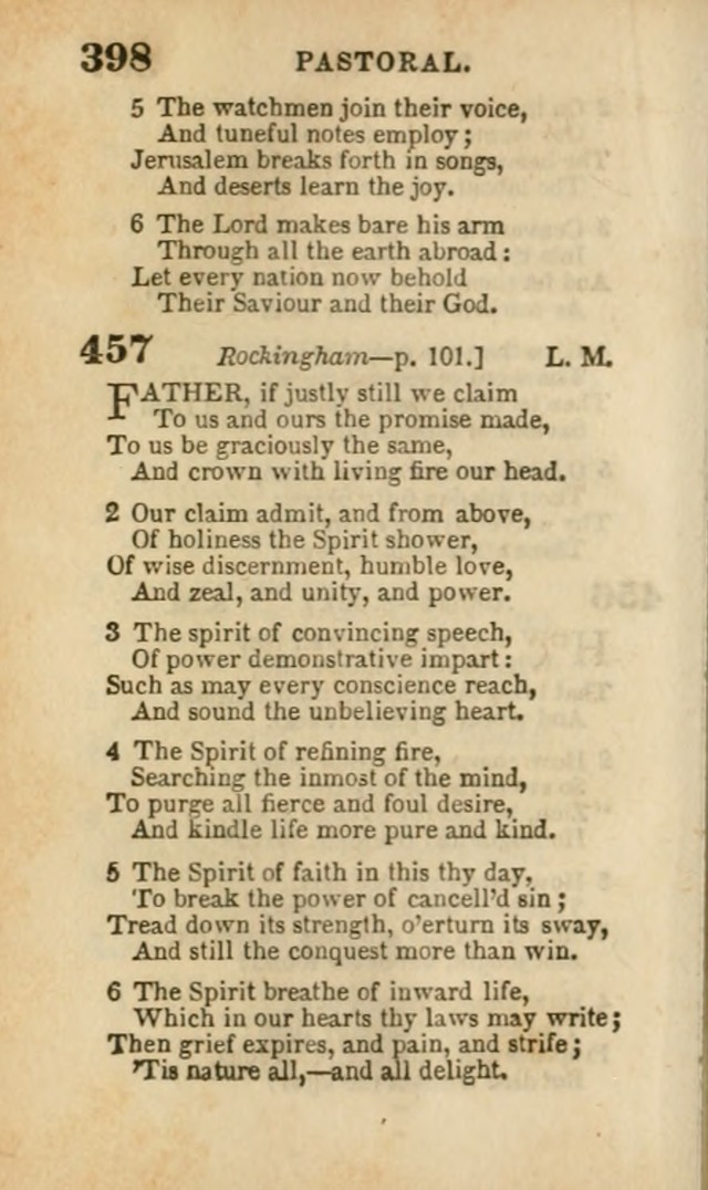 A Collection of Hymns: for the use of the Methodist Episcopal Church, principally from the collection of the Rev. John Wesley, A. M., late fellow of Lincoln College..(Rev. and corr. with a supplement) page 400