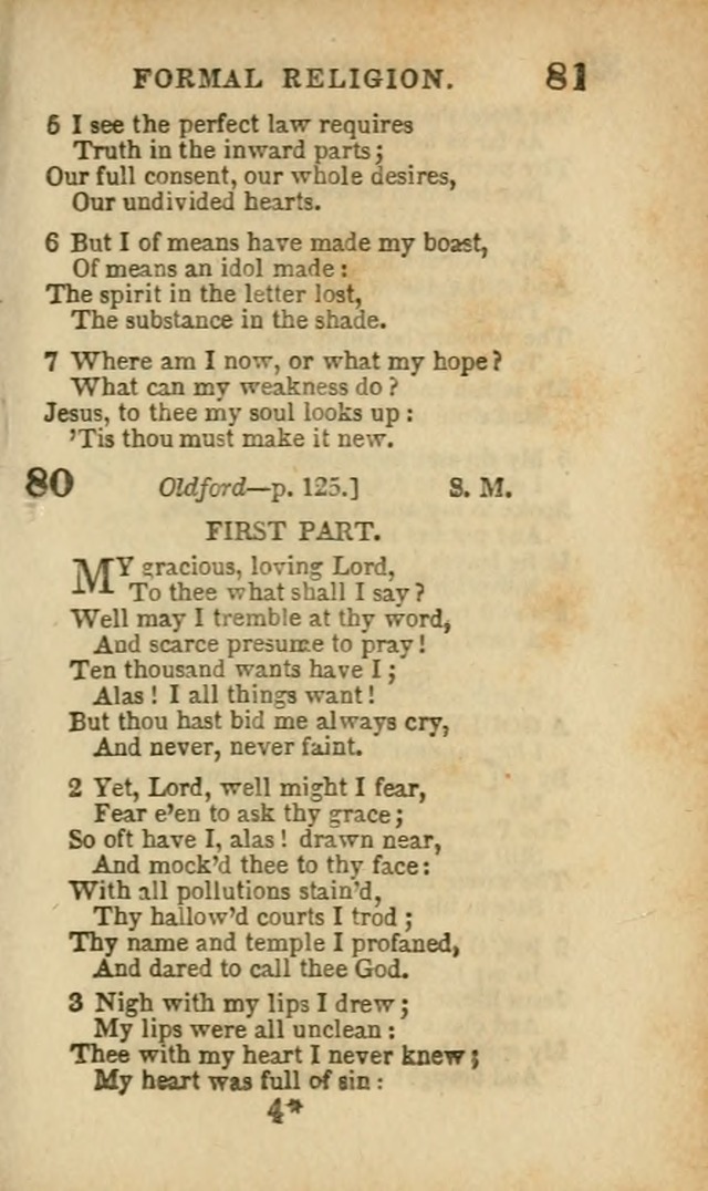 A Collection of Hymns: for the use of the Methodist Episcopal Church, principally from the collection of the Rev. John Wesley, A. M., late fellow of Lincoln College..(Rev. and corr. with a supplement) page 81
