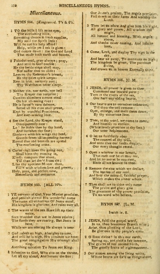 A Collection of Hymns: for the use of the people called Methodists; in miniature page 154