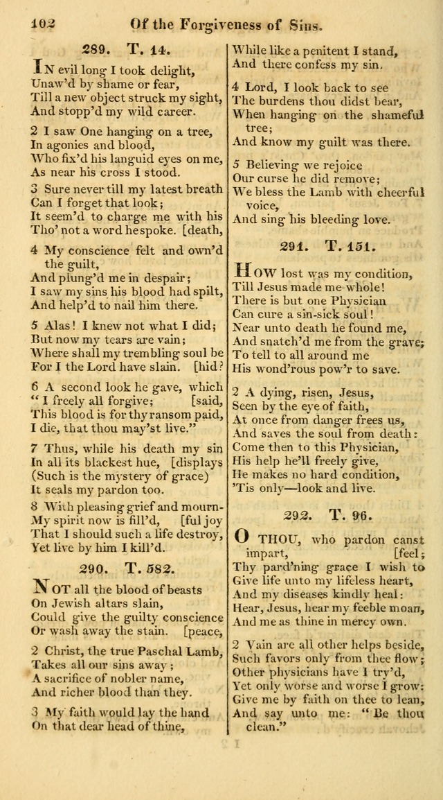 A Collection of Hymns for the Use of the Protestant Church of the United Brethren. (New and Rev. ed.) page 102